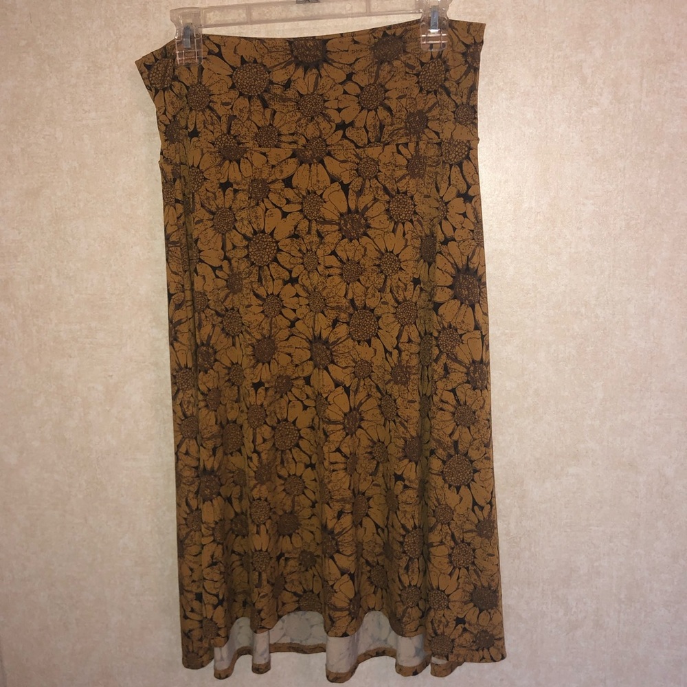 LLR Azure sunflower printed skirt size Medium.